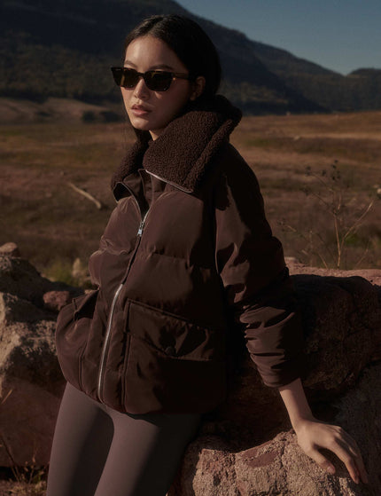 Varley Roseville Down Jacket - Coffee Beanimage4- The Sports Edit