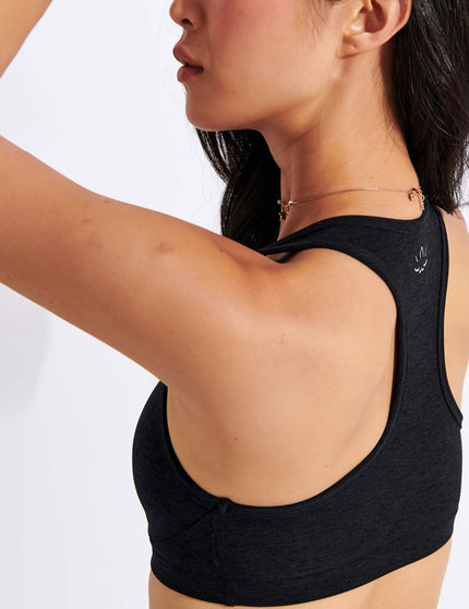 Beyond Yoga Spacedye Lift Your Spirits Bra - Darkest Nightimage4- The Sports Edit