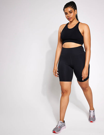 Girlfriend Collective High Waisted Bike Short - Blackimage3- The Sports Edit