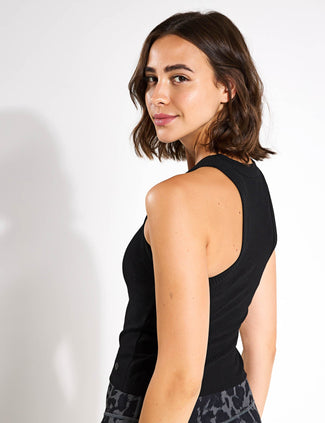 Harmony Tank Top - Black Rib Harmony Tank Top - Black Rib