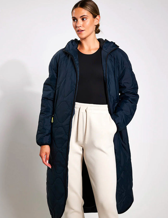 Goodmove Stormwear Long Lined Fleece Quilted Jacket