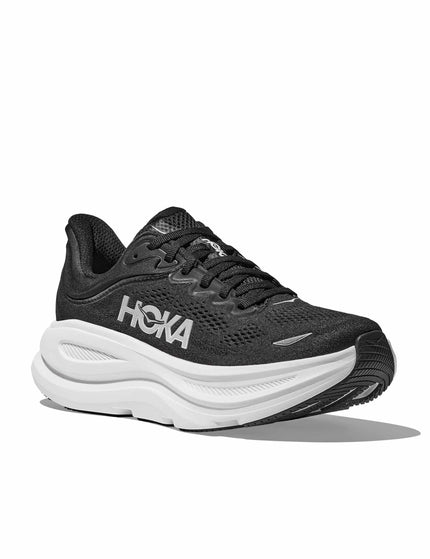 HOKA Bondi 9 - Black/Whiteimage2- The Sports Edit