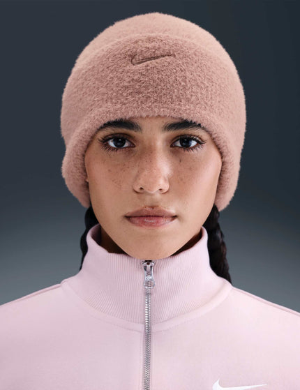 Nike Peak Cosy Beanie - Particle Pink/Desert Dustimage2- The Sports Edit