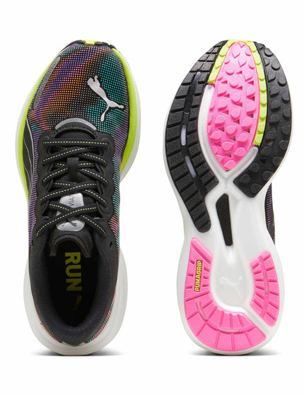 PUMA Deviate NITRO 2 Shoes - Black/Lime Pow/Poison Pinkimage4- The Sports Edit