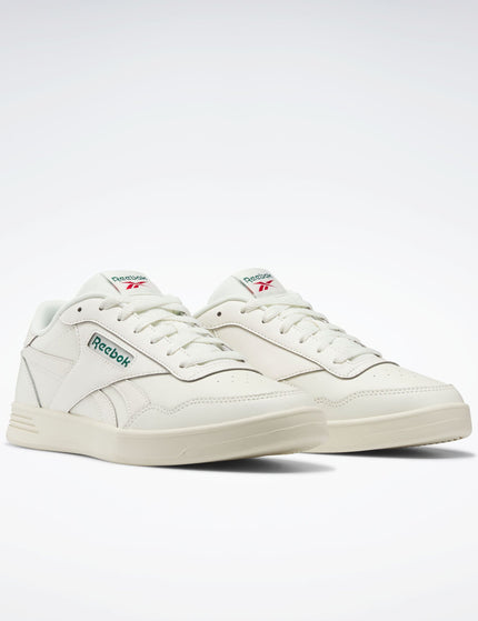 Reebok Court Advance Shoes - Chalk/Dark Green/Flash Redimage2- The Sports Edit