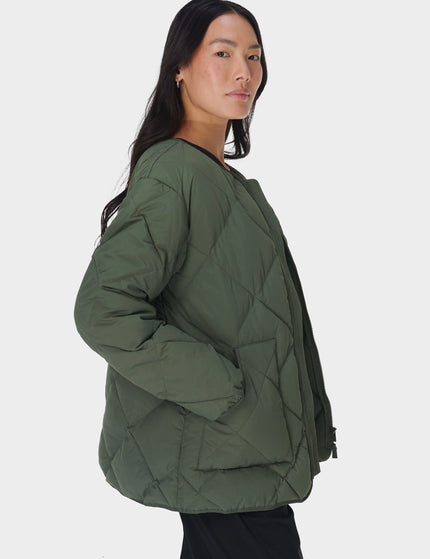Sweaty Betty On The Move Quilted Jacket - Ivy Greenimage3- The Sports Edit