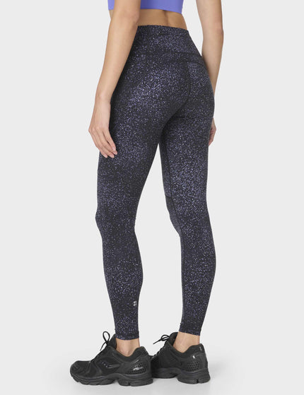 Sweaty Betty Power Reflective Gym Leggings - Black Star Reflective Printimage2- The Sports Edit