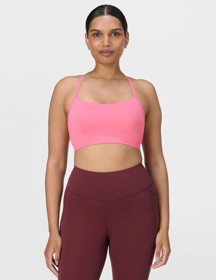 Sweaty Betty Spirit Restored Yoga Bra - Lollipop Pinkimage1- The Sports Edit