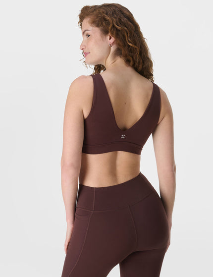 Sweaty Betty Ultimate Studio Voop Bra - Sable Brownimage2- The Sports Edit