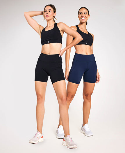 Sweaty Betty The Power 6" Shorts Starter Set - Black / Navy Blueimage1- The Sports Edit