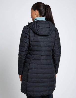 Lake 22 II Down Long Hooded Jacket - Black