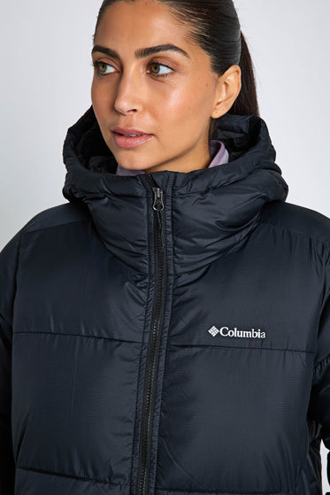Columbia Puffect II Hooded Mid Puffer Jacket - Blackimage3- The Sports Edit