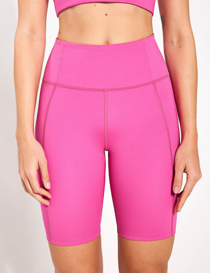 Girlfriend Collective High Waisted Bike Short - Fuchsiaimage1- The Sports Edit