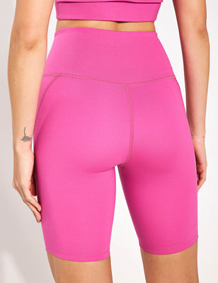 High Waisted Bike Short - Fuchsia