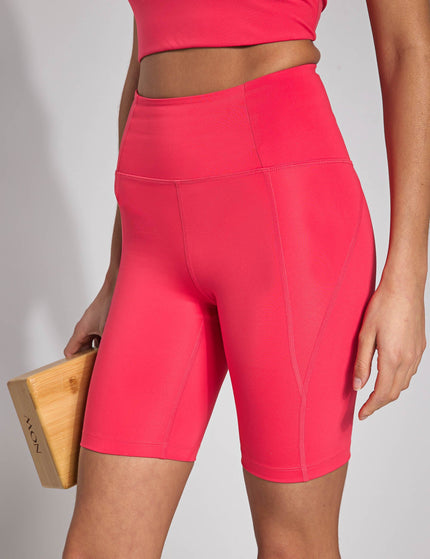 Girlfriend Collective High Waisted Bike Short - Geraniumimage1- The Sports Edit