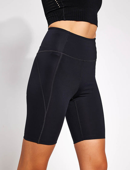 Girlfriend Collective High Waisted Bike Short - Blackimage6- The Sports Edit