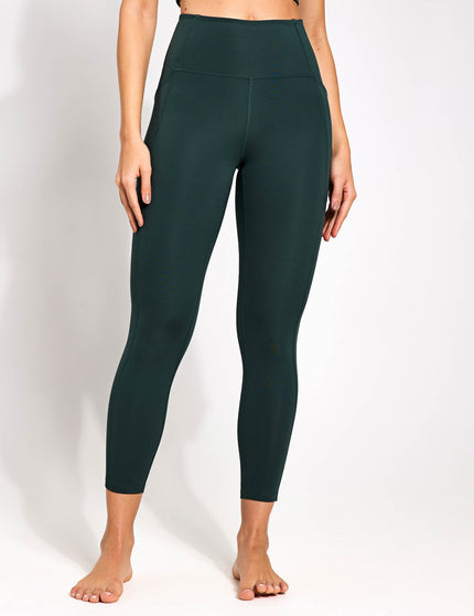 Girlfriend Collective High Waisted 7/8 Pocket Legging - Mossimage5- The Sports Edit