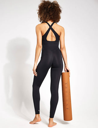 Go Balance Long Fitted All In One - Black