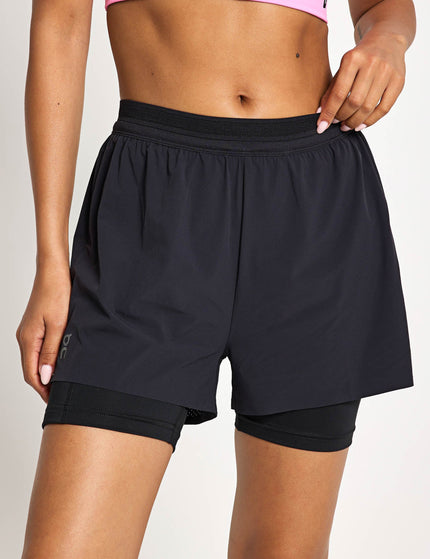ON Running 3" Performance 2-in-1 Shorts - Blackimage3- The Sports Edit