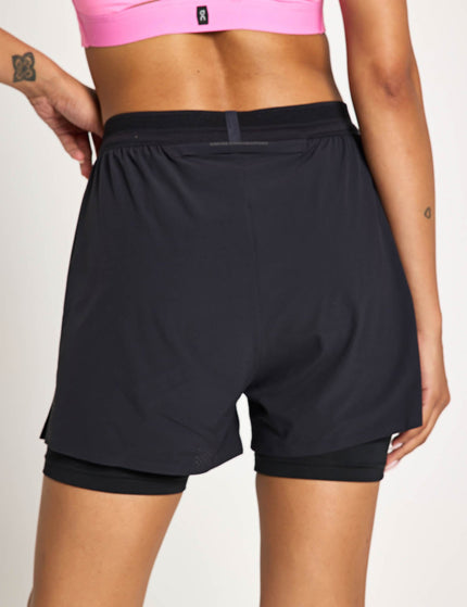 ON Running 3" Performance 2-in-1 Shorts - Blackimage2- The Sports Edit