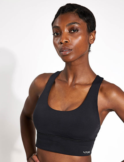 PUMA 4Keeps Evolve Training Longline Bra - Blackimage2- The Sports Edit