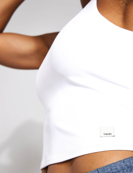 Vuori Daily Crop - Whiteimage3- The Sports Edit