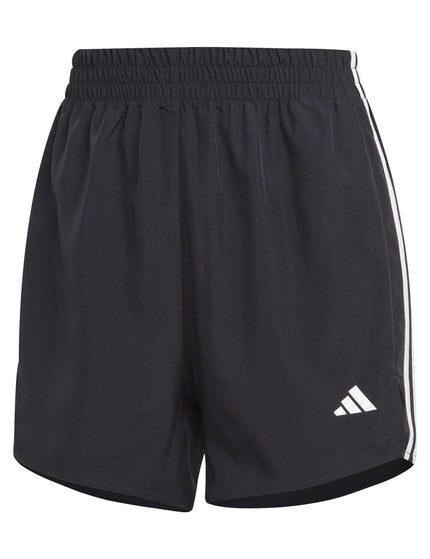 adidas 3-Stripes High Waisted Shorts - Black/Whiteimage6- The Sports Edit