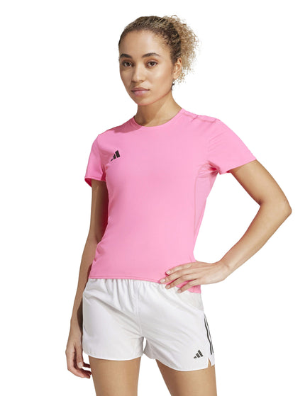 adidas Adizero Essentials Running T-Shirt - Lucid Pinkimage1- The Sports Edit