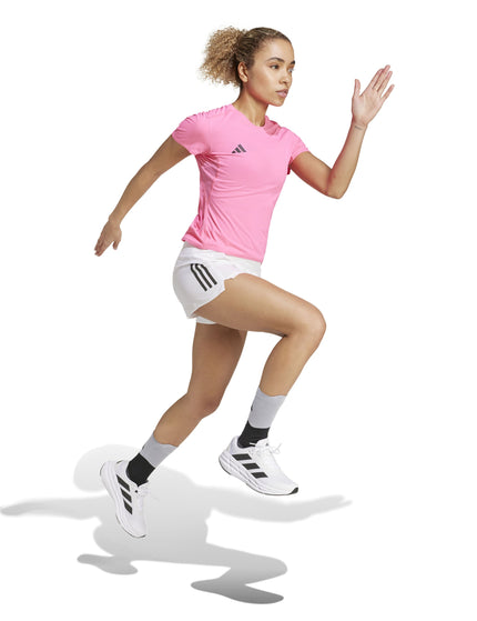 adidas Adizero Essentials Running T-Shirt - Lucid Pinkimage5- The Sports Edit