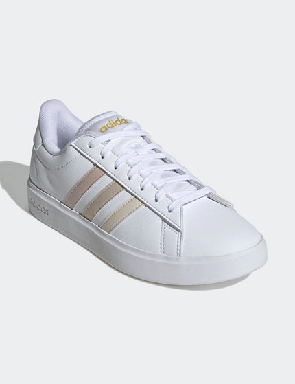 adidas Grand Court 2.0 Shoes - Cloud White/Wonder White/Wonder Beigeimage2- The Sports Edit