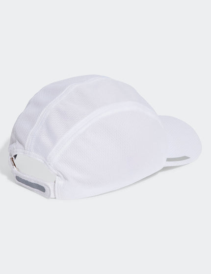 adidas Running AEROREADY Four-Panel Mesh Cap - White/Reflective Silverimage2- The Sports Edit