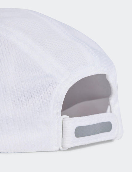 adidas Running AEROREADY Four-Panel Mesh Cap - White/Reflective Silverimage4- The Sports Edit