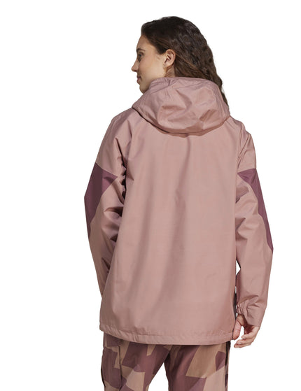 adidas Terrex Xploric 2.5L Climaproof Anorak - Warm Clayimage2- The Sports Edit