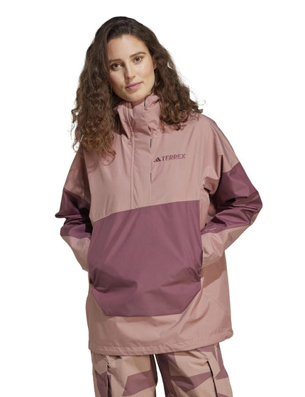 adidas Terrex Xploric 2.5L Climaproof Anorak - Warm Clayimage3- The Sports Edit