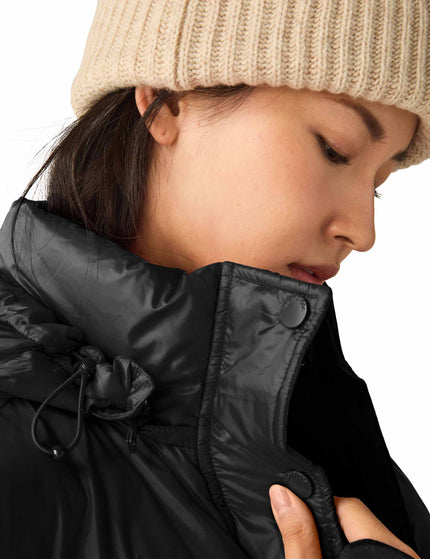 Beyond Yoga Big Cozy Hooded Puffer Jacket - Blackimage3- The Sports Edit