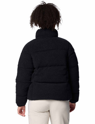 Puffect Sherpa Puffer Jacket - Black