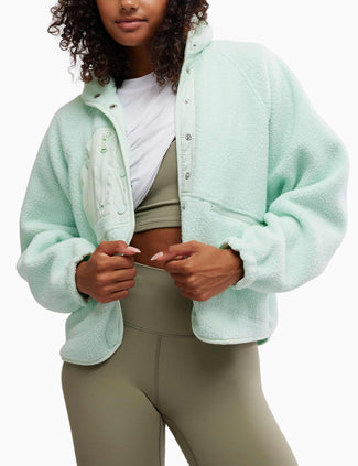 Hit The Slopes Fleece Jacket - Pistachio