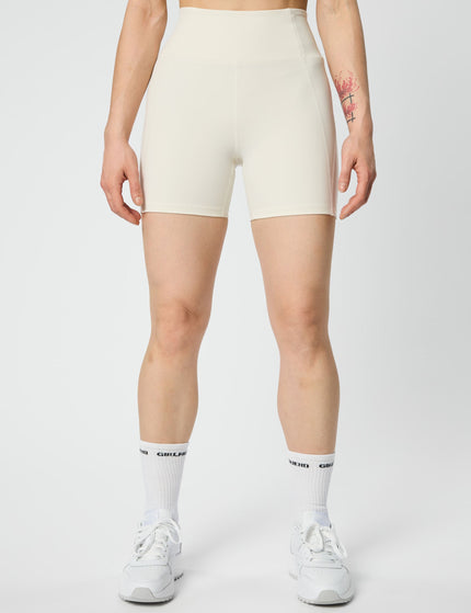 Girlfriend Collective High Waisted Run Short - Ivoryimage1- The Sports Edit