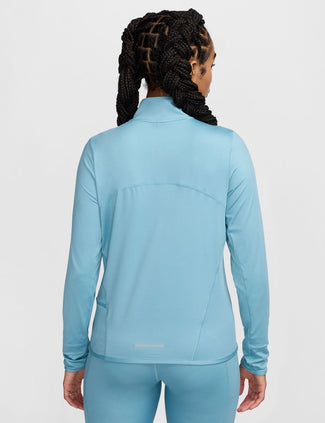 Swift UV 1/4-Zip Running Top - Denim Turquoise