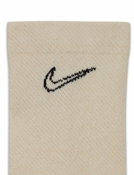 Nike Everyday Plus Cushioned Crew Socks (2 Pairs) - Brown/Greyimage4- The Sports Edit