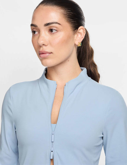Nike Zenvy Full-Zip Long-Sleeve Top - Light Armory Blue/Cool Greyimage3- The Sports Edit