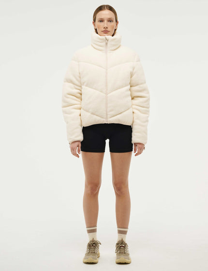 PE Nation Fortune Sherpa Jacket - Whisper Whiteimage4- The Sports Edit