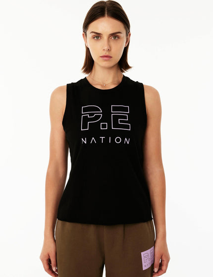 PE Nation Shuffle Tank - Blackimage1- The Sports Edit