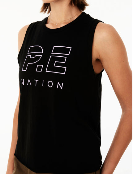 PE Nation Shuffle Tank - Blackimage4- The Sports Edit