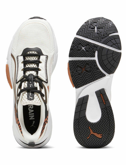 PUMA PWRFrame TR 3 Shoes - Warm White/Black/Teakimage4- The Sports Edit