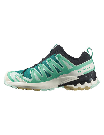 Salomon XA Pro 3D V9 Gore-Tex - Deep Lake/Electric Green/Vanilla Iceimage3- The Sports Edit