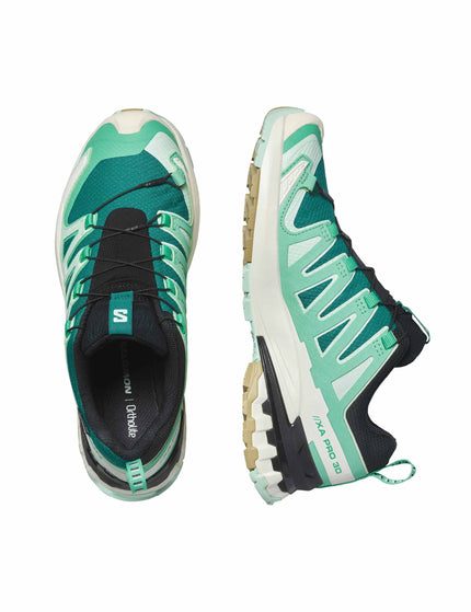 Salomon XA Pro 3D V9 Gore-Tex - Deep Lake/Electric Green/Vanilla Iceimage6- The Sports Edit