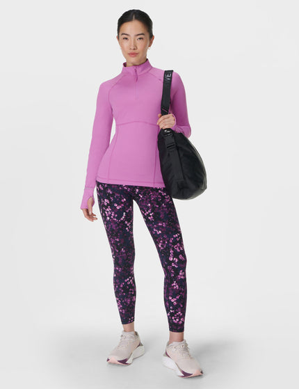 Sweaty Betty Power 7/8 Gym Leggings - Purple Lilypad Printimage6- The Sports Edit