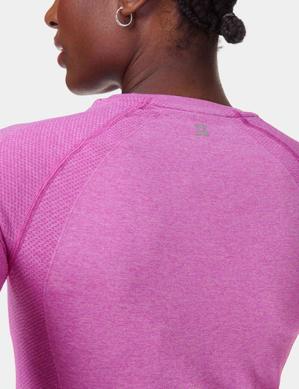 Sweaty Betty Athlete Seamless Gym Long Sleeve Top - Allium Pink/Nerine Pink Marlimage3- The Sports Edit