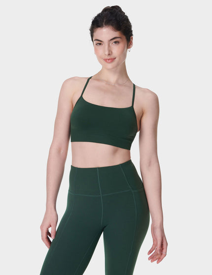 Sweaty Betty Spirit Restored Yoga Bra - Cedar Greenimage1- The Sports Edit